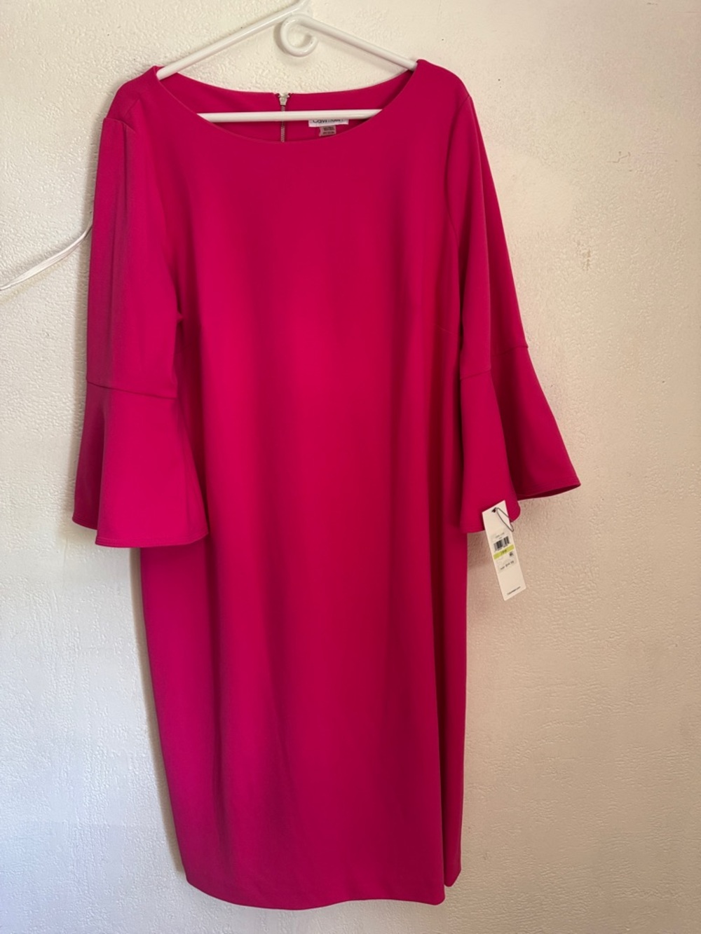Calvin Klein Fuchsia Bell-Sleeve Dress size 18W